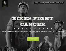 Tablet Screenshot of bikesfightcancer.org
